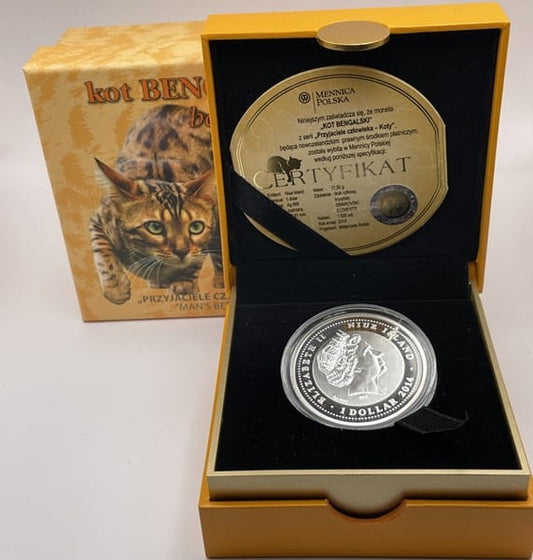 1 dolar kot bengalski Przyjaciele Człowieka 2014 r.