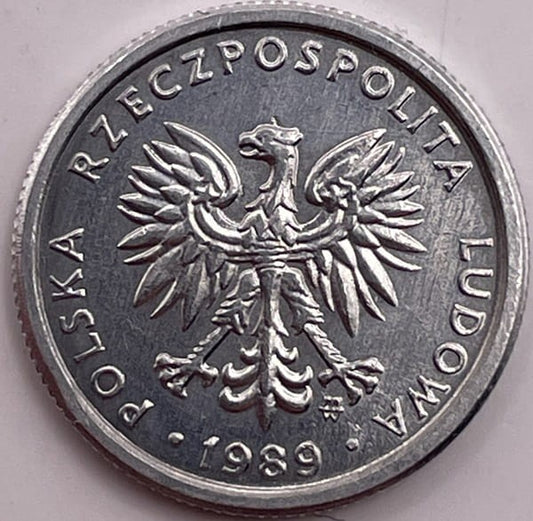 Moneta 1 złoty 1989 stan 1 mała