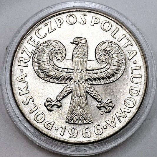 Moneta 10 zł mała Kolumna Zygmunta 1966