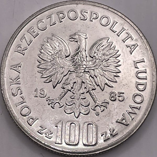 Moneta 100 zł Centrum Zdrowia Matki Polki 1985