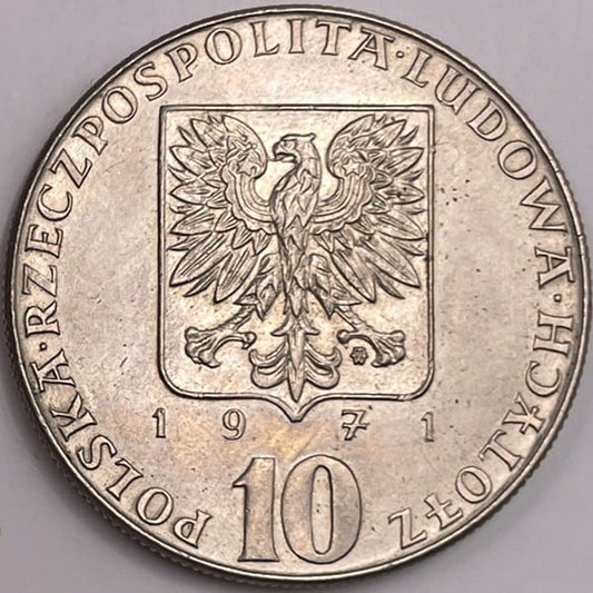 Moneta 10 zł FAO Fiat Panis 1971