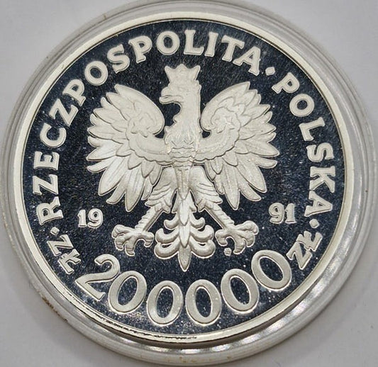 Moneta 200000 zł 200 rocznica Konstytucji 3 Maja 1991