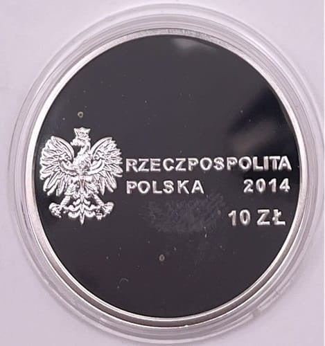 Moneta 10 zł 100. rocz. ur. Jana Karskiego 2014 r.