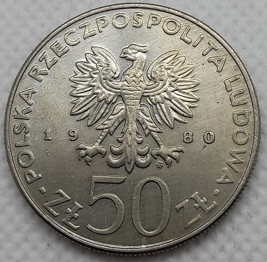 Moneta 50 zł Bolesław Chrobry 1980 r.