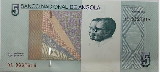 Angola banknot 5 Kwanzas 2012 r. UNC