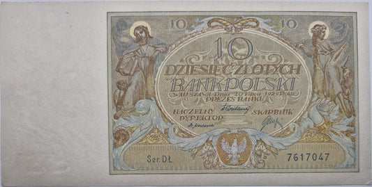 Banknot 10 złotych 1929 stan 2