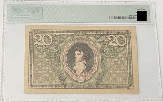 Banknot 20 marek 1919 r. PMG 35