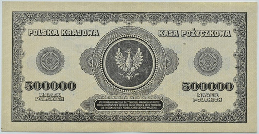 Banknot 500 000 marek polskich 1923