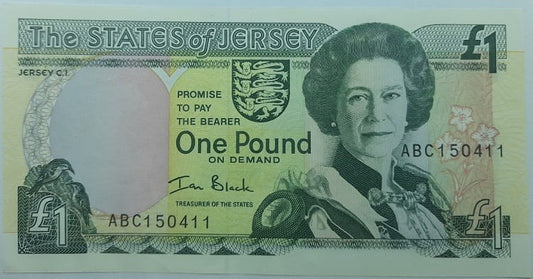 Jersey banknot 1 Pound UNC