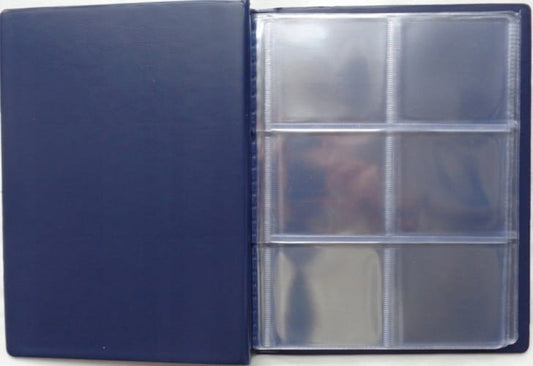 Klaser na holdery 60 okienek 54x54 mm niebieski