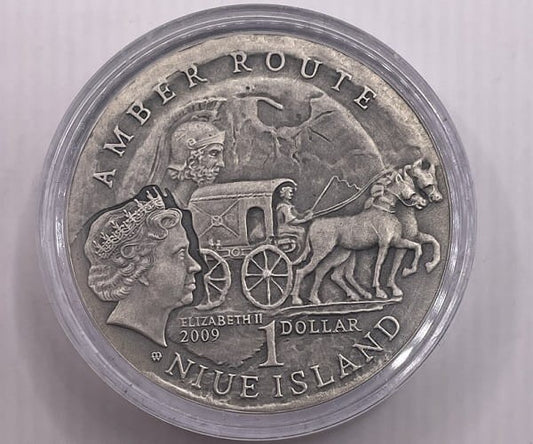 Moneta 1 dolar Szlak bursztynowy Wrocław 2009 r.