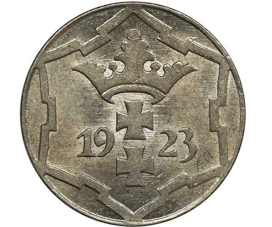 Moneta 10 fenigów Wolne Miasto Gdańsk 1923 r. /1