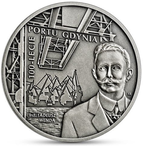 Moneta 20 zł 100-lecie portu Gdynia 2022