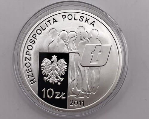 Moneta 10 zł 30. rocz. powstania NZS 2011