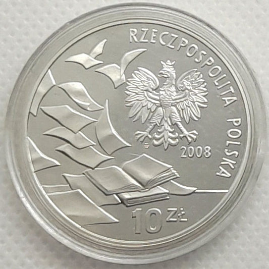 Moneta 10 zł 40. rocznica Marca '68 2008 r.