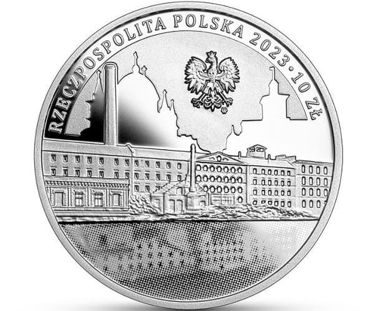 Moneta 10 zł 600-lecie nadania Łodzi praw miejskich 2023