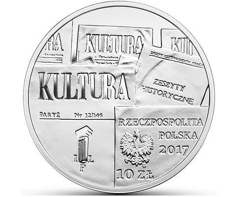 Moneta 10 zł 70-lecie Kultury Paryskiej 2017