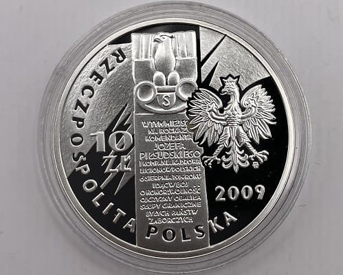 Moneta 10 zł 95 rocznica wymarszu Kompanii Kadrowej 2009