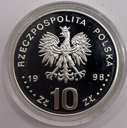 Moneta 10 zł Deklaracja praw człowieka 1998