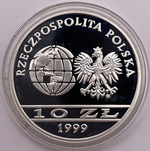 Moneta 10 zł Ernest Malinowski 1999 r.