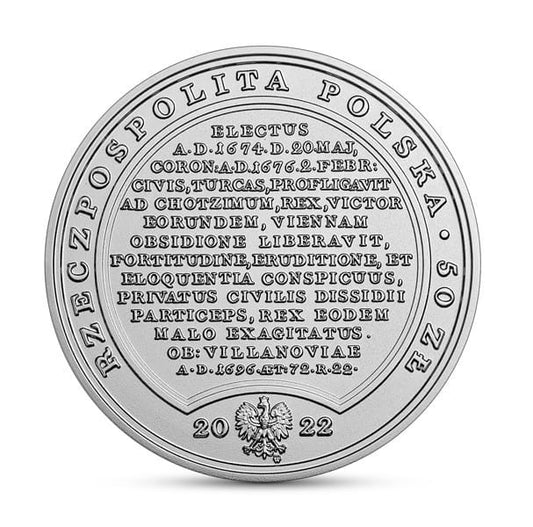 Moneta 50 zł Jan III Sobieski 2022