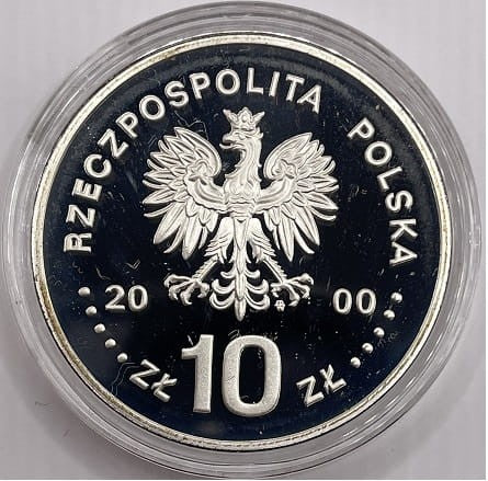 Moneta 10 zł Jan Kazimierz popiersie 2000 r.