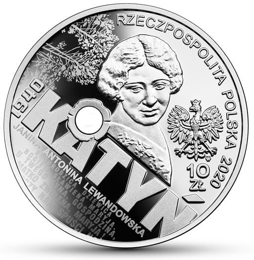 Moneta 10 zł Katyń - Palmiry 2020 r.