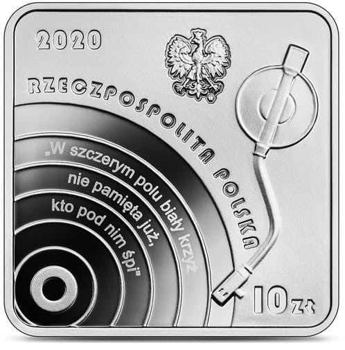 Moneta 10 zł Krzysztof Klenczon kwadrat 2020 r.