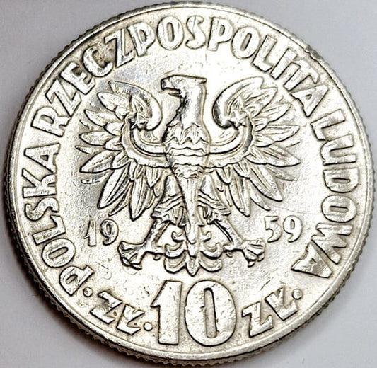 Moneta 10 zł Mikołaj Kopernik 1959 stan 2