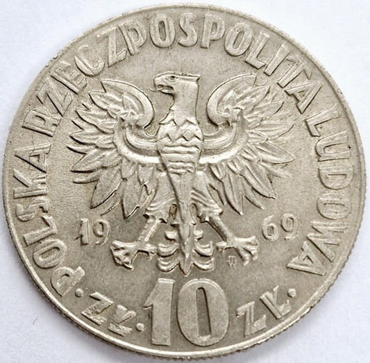 Moneta 10 zł Mikołaj Kopernik 1969 stan 3