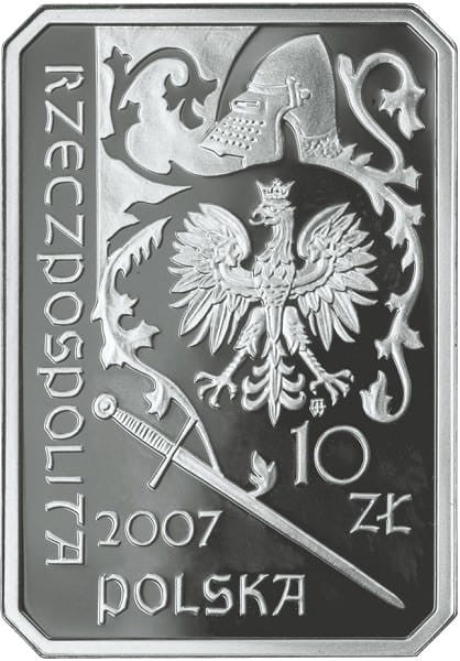 Moneta 10 zł Rycerz Ciężkozbrojny 2007 r.