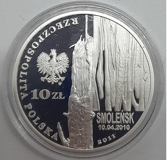 Moneta 10 zł Skrzypek Smoleńsk - Pamięci ofiar 10.04.2010 2011