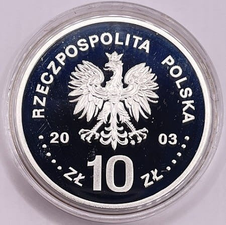 Moneta 10 zł Stanisław Leszczyński popiersie 2003 r.