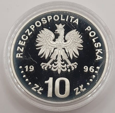 Moneta 10 zł Stanisław Mikołajczyk 1996