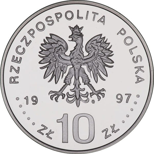 Moneta 10 zł Stefan Batory półpostać 1997