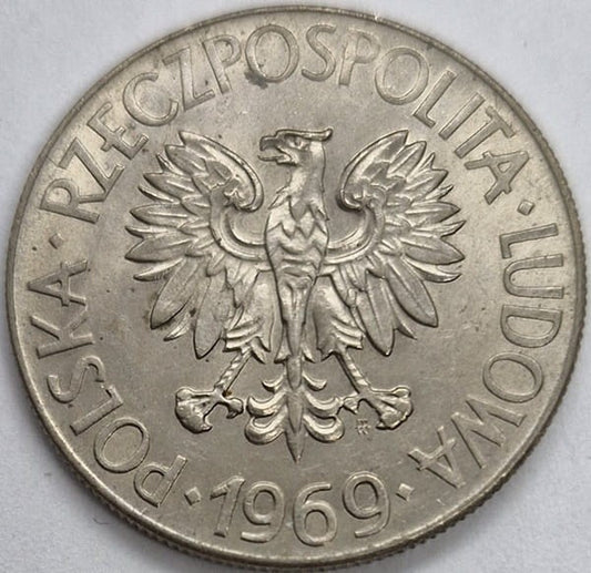 Moneta 10 zł Tadeusz Kościuszko 1969 stan 2