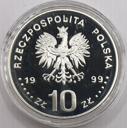 Moneta 10 zł Władysław IV Waza półpostać 1999