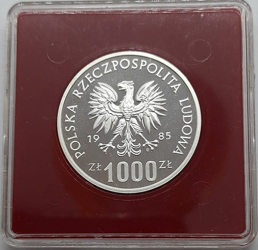 Moneta 1000 zł Przemysław II próba 1985 r.