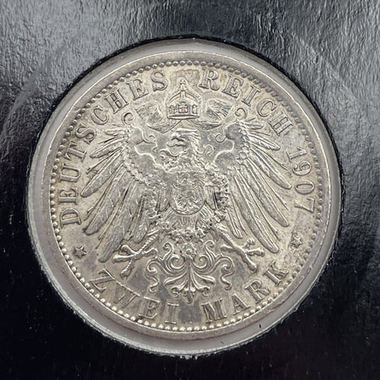 Moneta 2 marki 1907 A Prusy