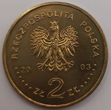 Moneta 2 zł 150-lecie przemysłu naftowego i gazowniczego 2003