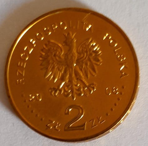 Moneta 2 zł 90 rocznica odzyskania Niepodległości 2008