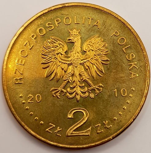 Moneta 2 zł Warszawa 2010