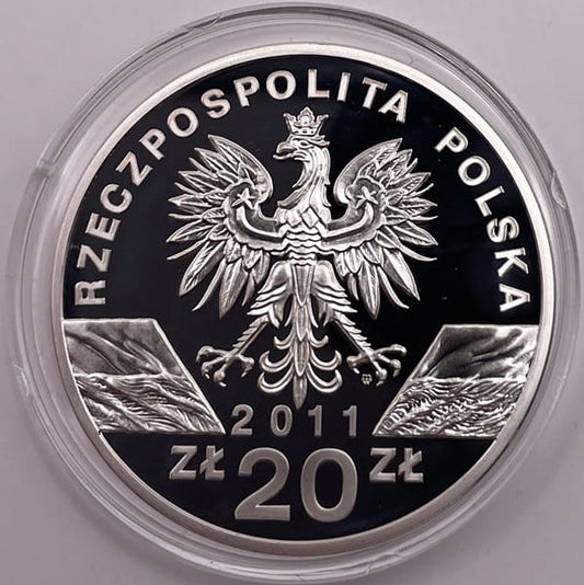 Moneta 20 zł Borsuk 2011 r.
