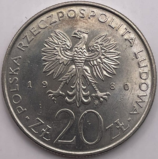 Moneta 20 zł Igrzyska XXII Olimpiady 1980