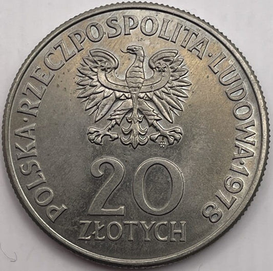 Moneta 20 zł Maria Konopnicka 1978