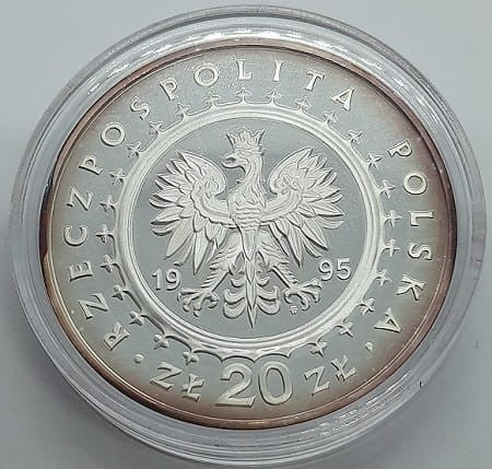 Moneta 20 zł Pałac Królewski w Łazienkach 1995
