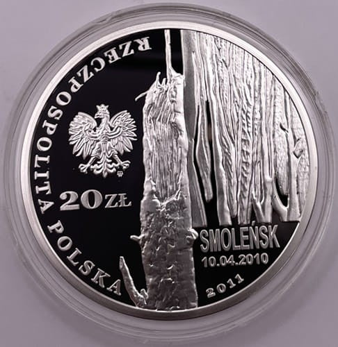 Moneta 20 zł Smoleńsk - Pamięci ofiar 10.04.2010 2011