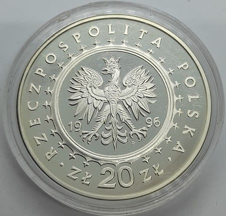 Moneta 20 zł Zamek w Lidzbarku Warmińskim 1996