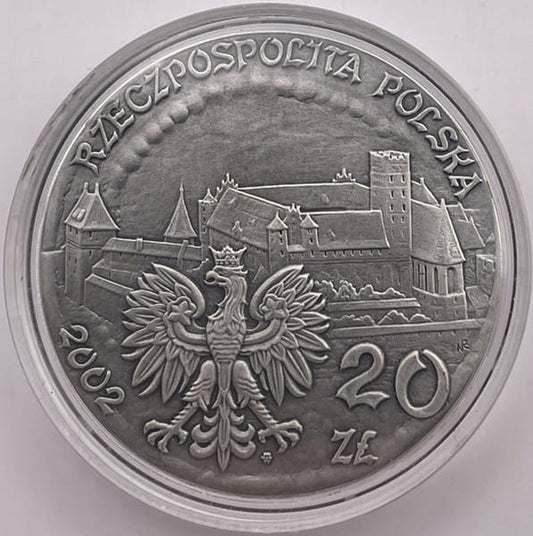 Moneta 20 zł Zamek w Malborku 2002