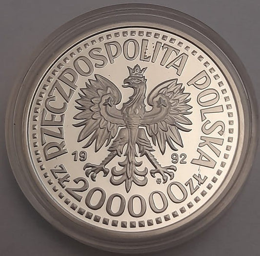 Moneta 200 000 zł Władysław Warneńczyk 1992
